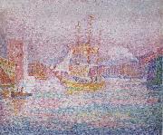 Paul Signac Harbour at Marseilles oil painting reproduction
